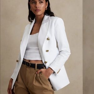 *Brand New* Banana Republic White “Icon” Blazer (size 4)